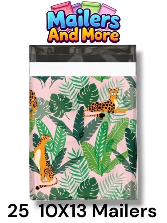 Other - 25 10X13 Poly Mailers, Cheetahs, Shipping Envelopes PRICE IS FIRM